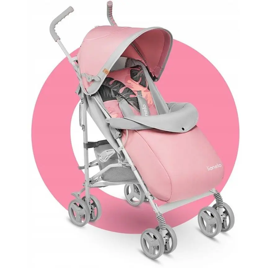 Коляска прогулянкова Lionelo Elia Tropical Pink, рожевий (LO-ELIA TROPICAL PINK) - фото 2