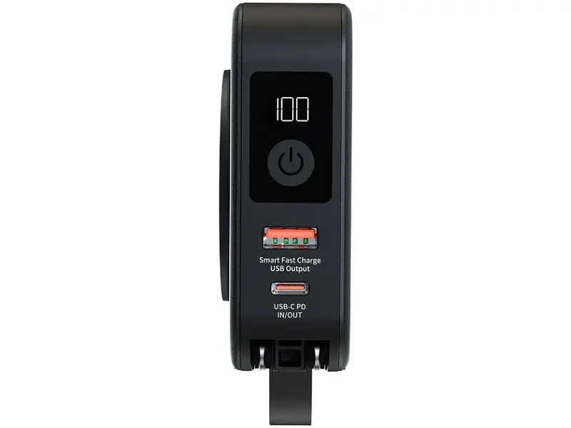 Зовнішній акумулятор (Power Bank) Energizer 10000mAh QI-15W + USB-C 20W Black (QM10001AC) - фото 3
