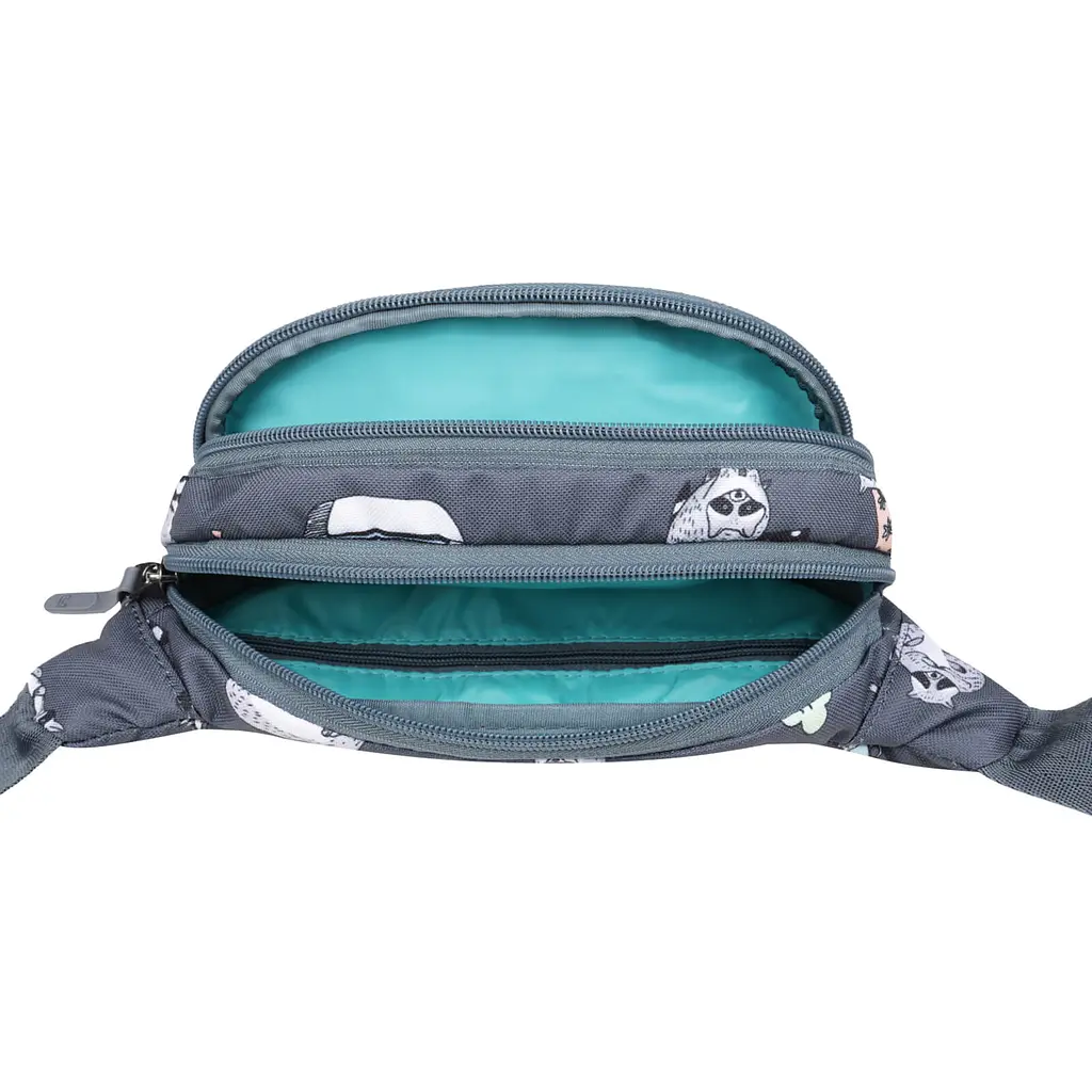 Сумка-бананка Bagland Bella 2 л сублимация 220 серая (00202664) - фото 4