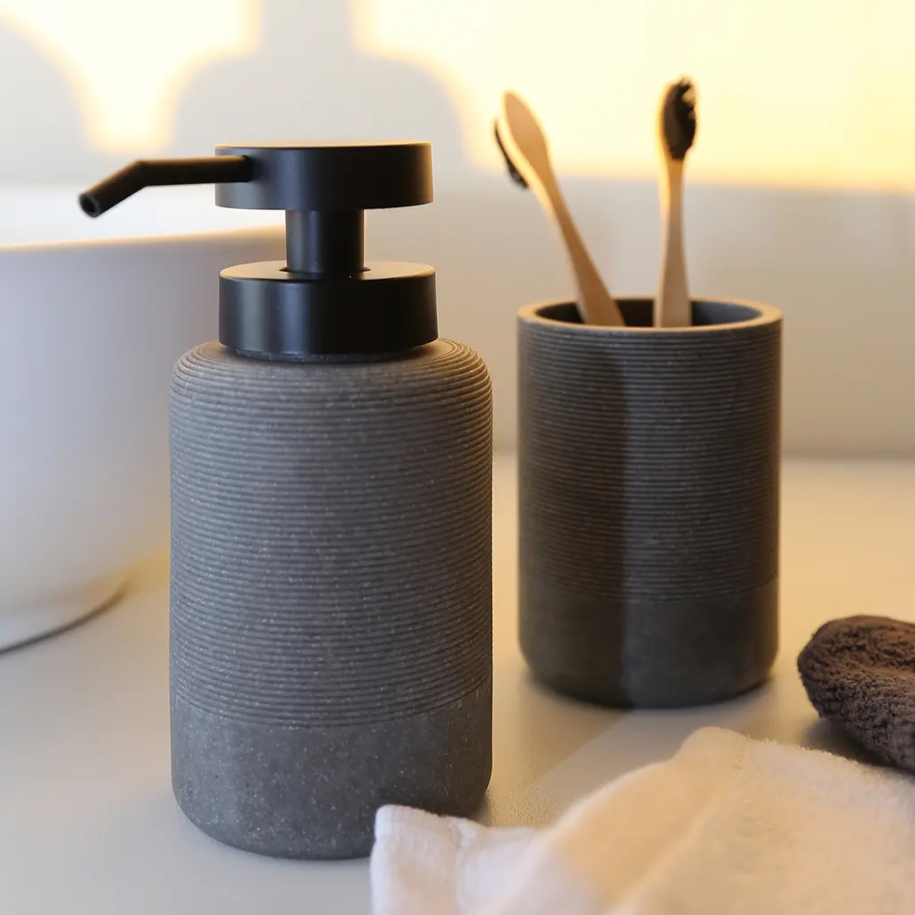 Комплект аксесуарів для санвузла МВМ My Home London сірий (MVM-MH-44 GRAY) - фото 16