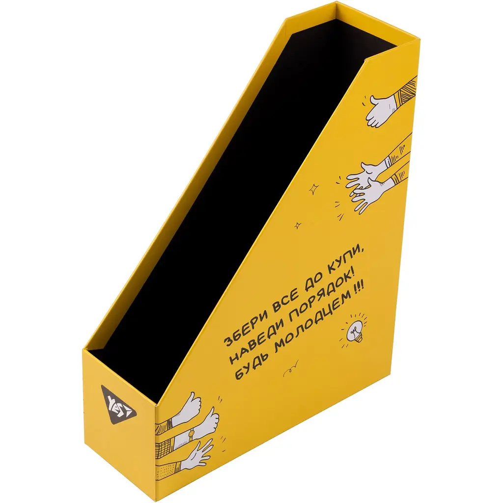 Лоток для документів Yes Не ускладнюй! вертикальний 32х25х8 см жовтий (450129) - фото 2