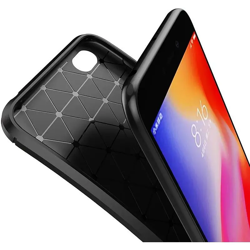 Чохол-накладка Toto TPU Carbon Fiber 1.5 mm Case Xiaomi Redmi Go Coffee - фото 3