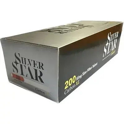 Гільзи для цигарок Silver Star X-Long Carbon 24 мм 200 шт. - фото 5