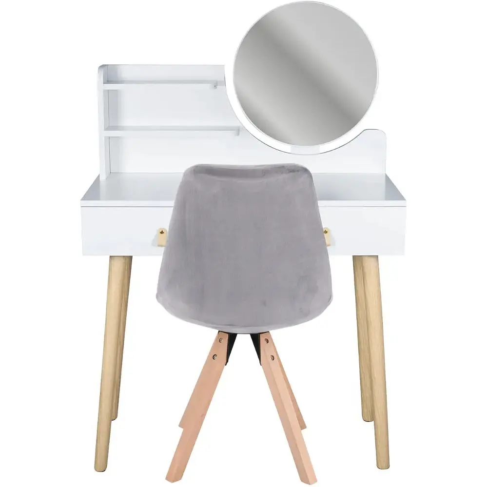 Туалетний столик Jumi Scandi + крісло Saida сірий - фото 3