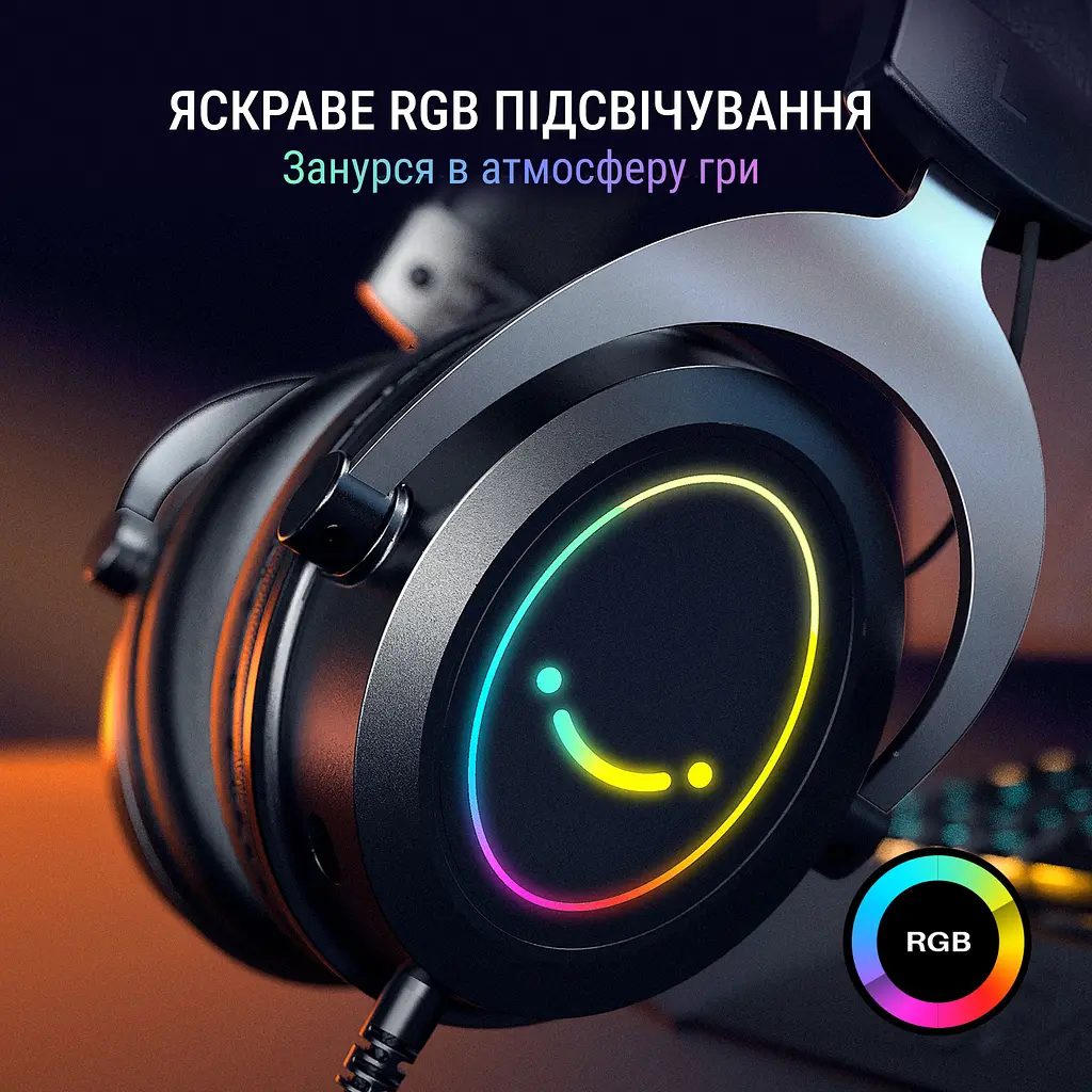 Навушники Fifine RGB чорні (H3) - фото 11