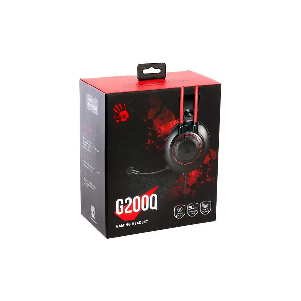 Навушники A4Tech Bloody G200Q Black/Red (4711421002226) - фото 9