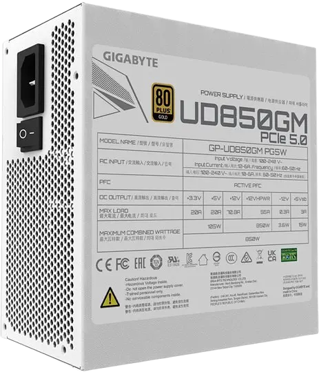 Блок живлення Gigabyte GP-UD850GM PG5W 850W 80+ Gold - фото 5