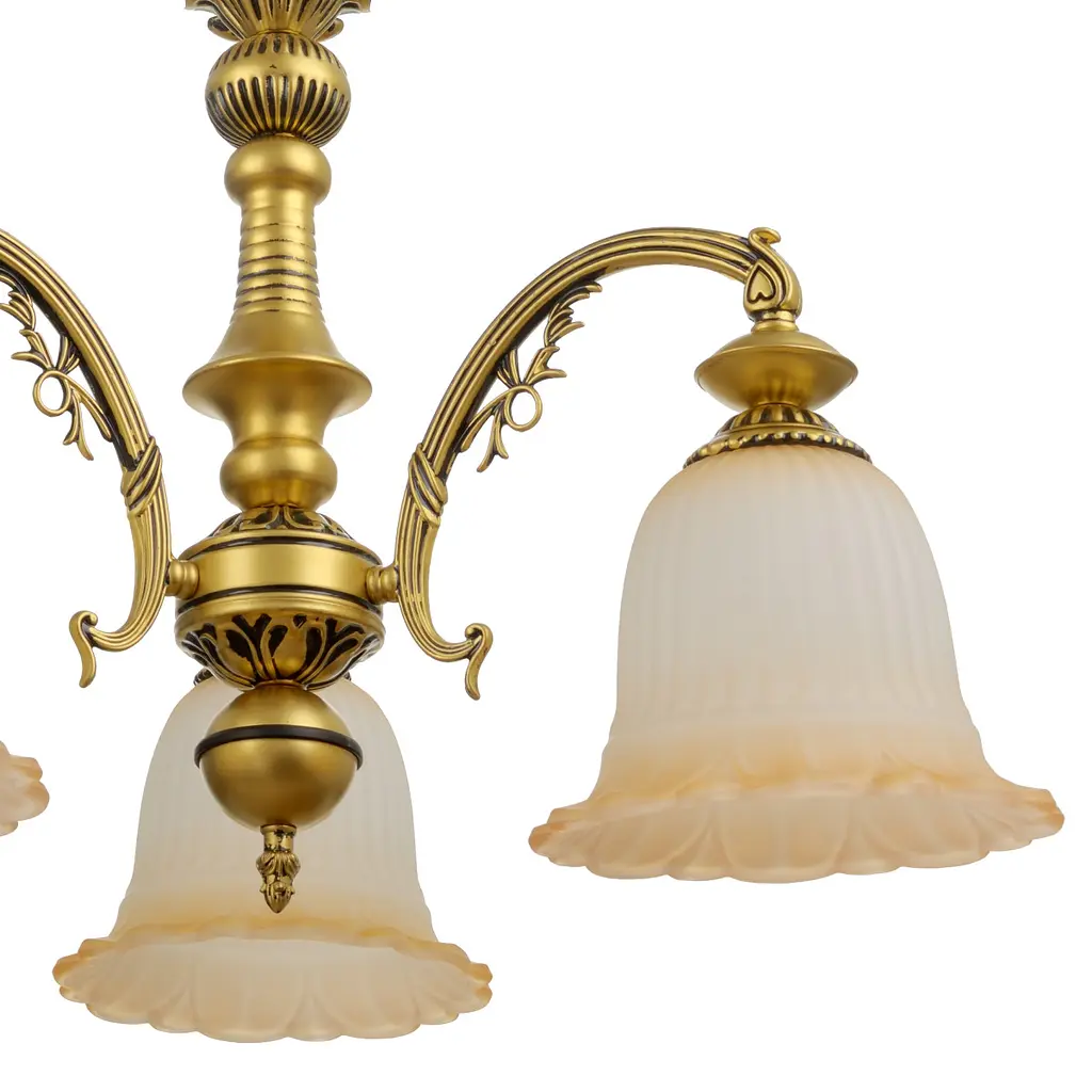 Люстра подвесная Brille прованс E27 60W G (BKL-682S/3) - фото 3