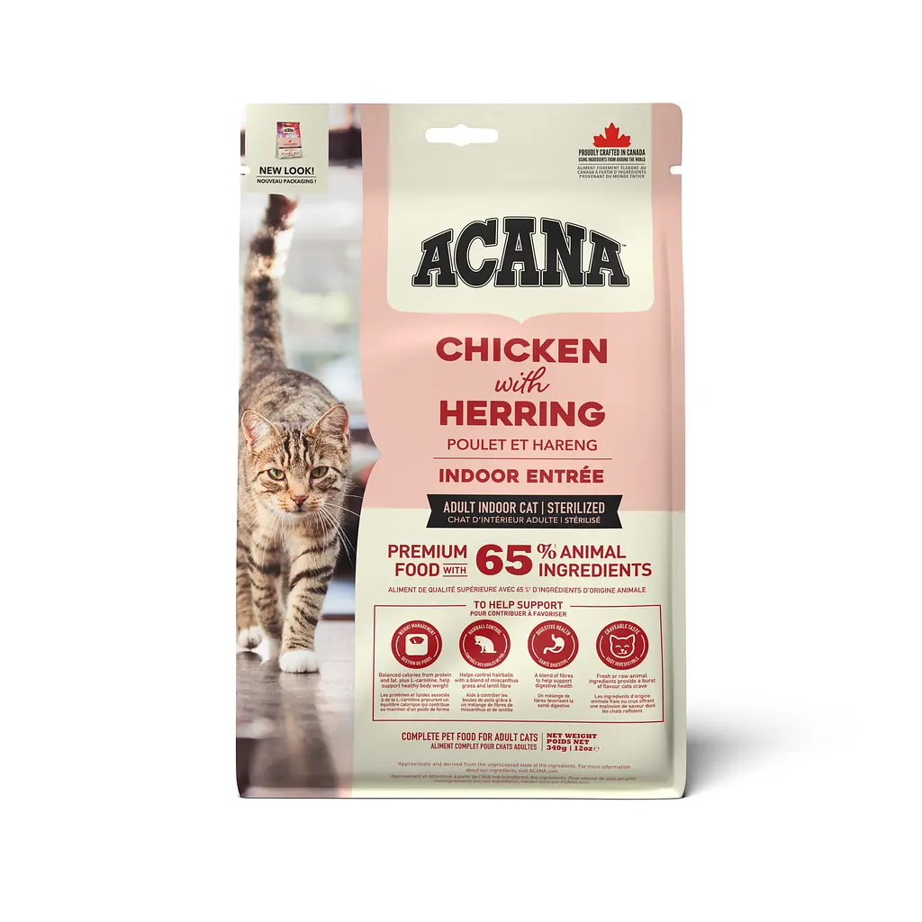 Сухий корм для котів Acana Indoor Entree Cat з куркою оселедцем та індичкою 1.8 кг a71450