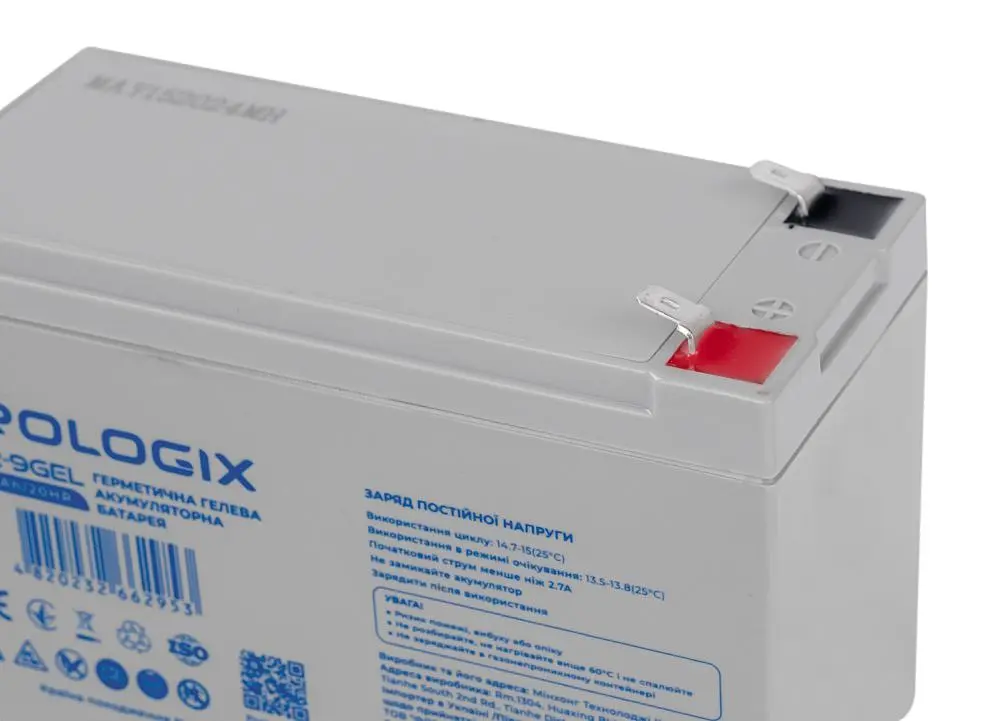 Акумуляторна батарея Prologix 12V 9AH GEL (PL12-9GEL) - фото 2