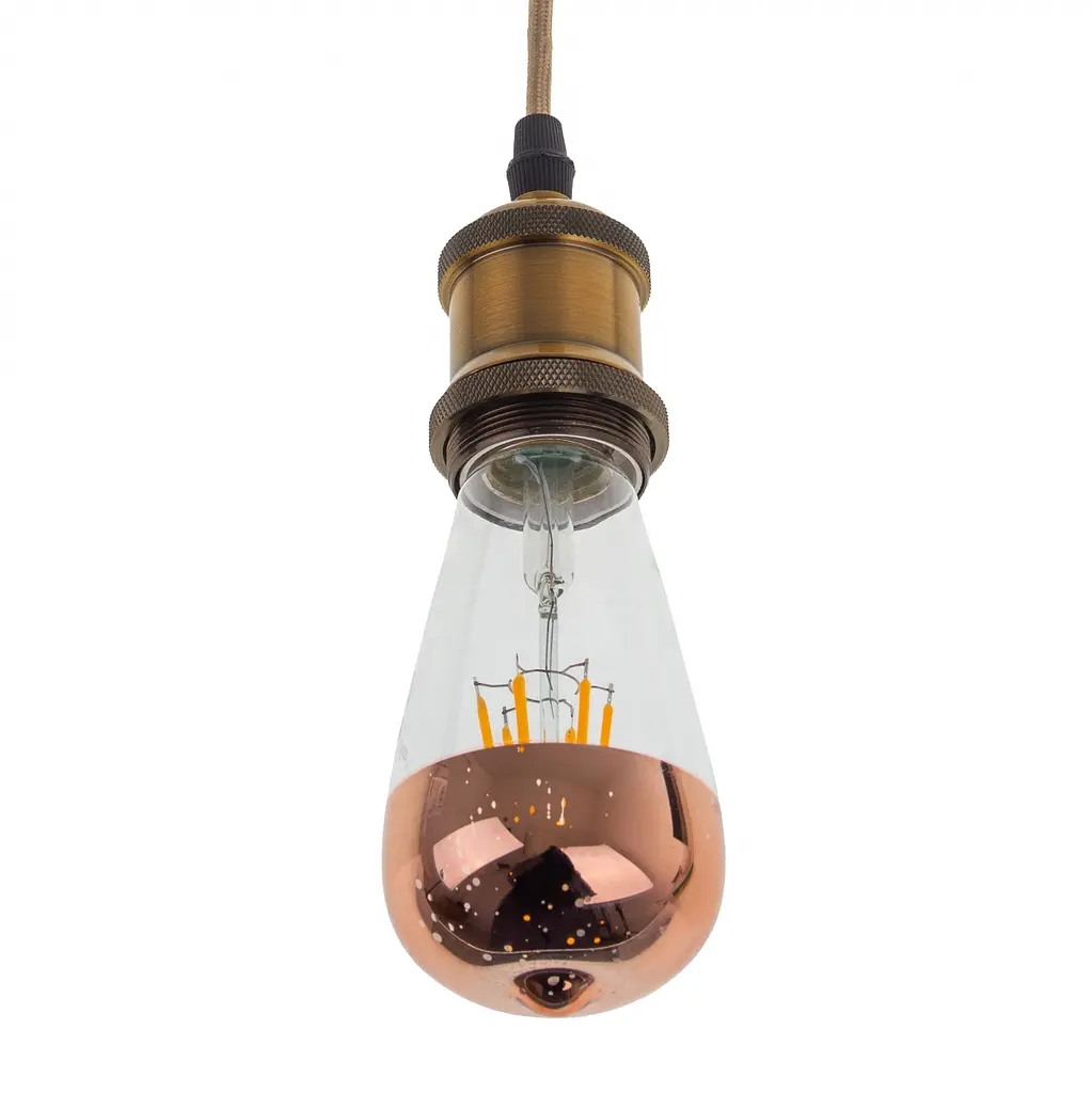 Люстра Brille подвесной лофт на кухню HD-118S/1 E27 GB - фото 2