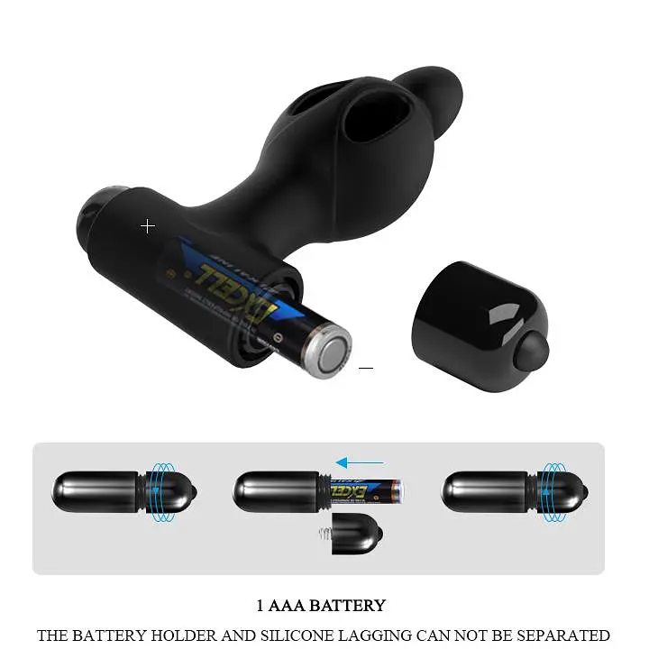 Анальна пробка Baile Mr.Play Powerful 11.8 см (чорний) - фото 7