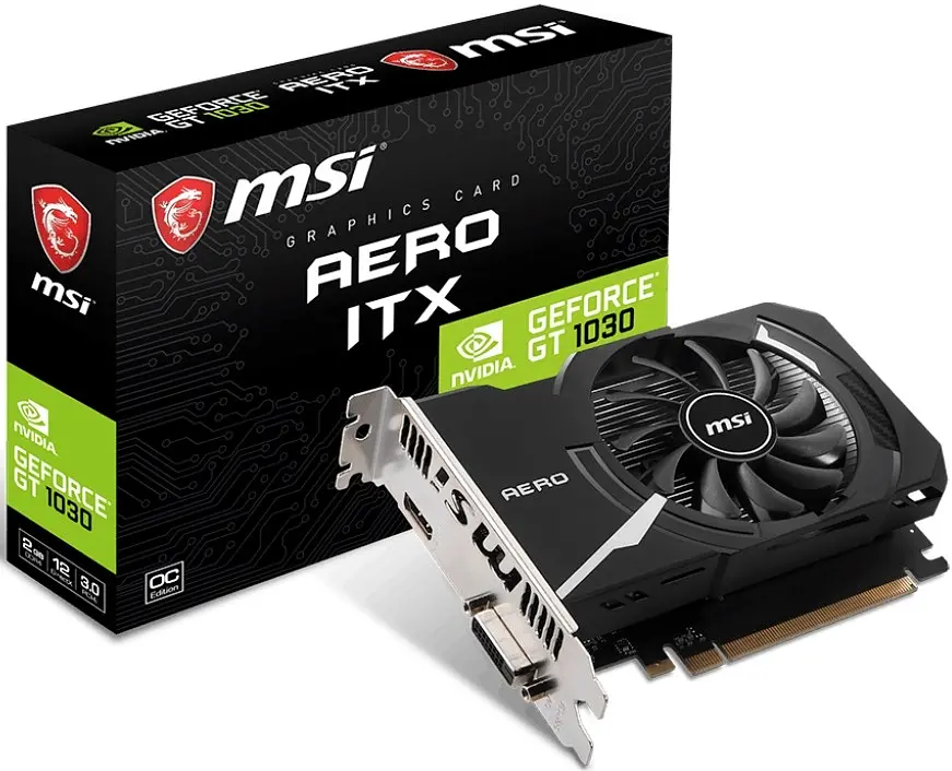 Відеокарта GeForce GT 1030 2GB MSI Aero ITX OC (GT 1030 AERO ITX 2GD4 OC) Б/В - фото 5