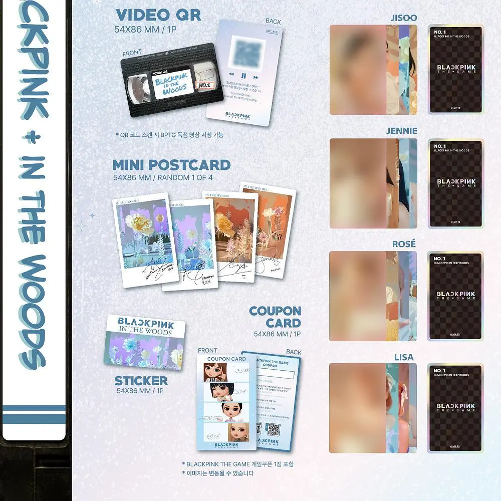 Картки ліцензійні Yg Entertainment The Game Photocard Collection Blackpink Колекція фотокарт Блекпінк YE 01 - фото 3