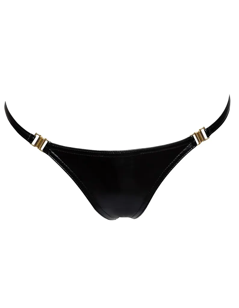 Трусики з мокрим ефектом на застібках Noir Handmade P008, L - фото 4