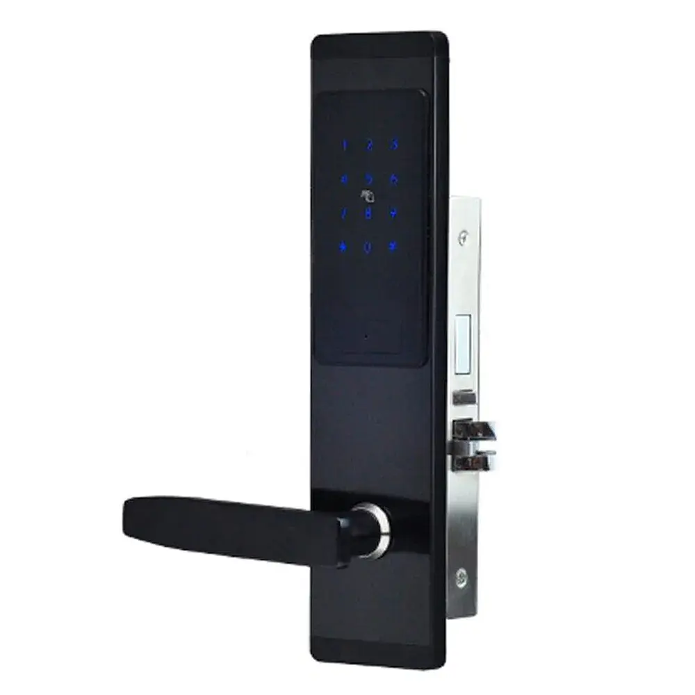 Замок електромеханічний автономний Trinix TRL-5102BT Black Left з Bluetooth і зчитувачем Mifare (65-00007) - фото 2
