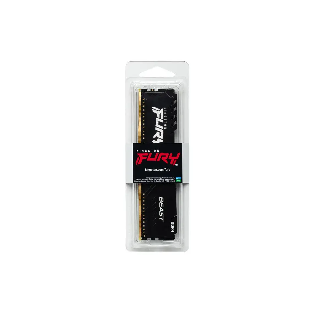 Модуль пам'яті для комп'ютера DDR4 16GB 3600 MHz Fury Beast Black Kingston Fury (ex.HyperX) (KF436C18BB/16) - фото 6