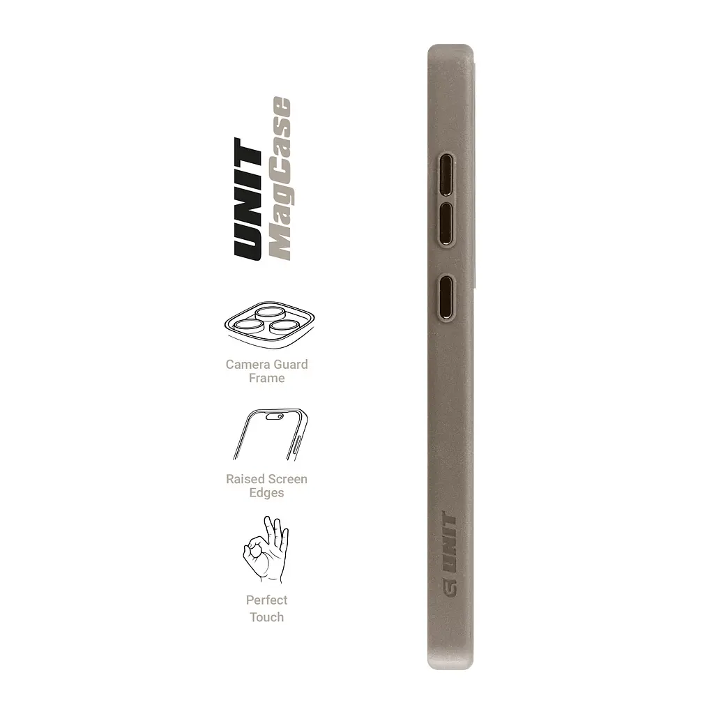 Чехол Samsung Galaxy S24 Ultra 5G (SM-S928), Unit MagSafe, серый, прозрачный, магсейф, противоударный, магнитный, панель-накладка с поддержкой MagSafe, с поддержкой беспроводной зарядки, TPU+PC, защита всего корпуса, ударопрочный - фото 3