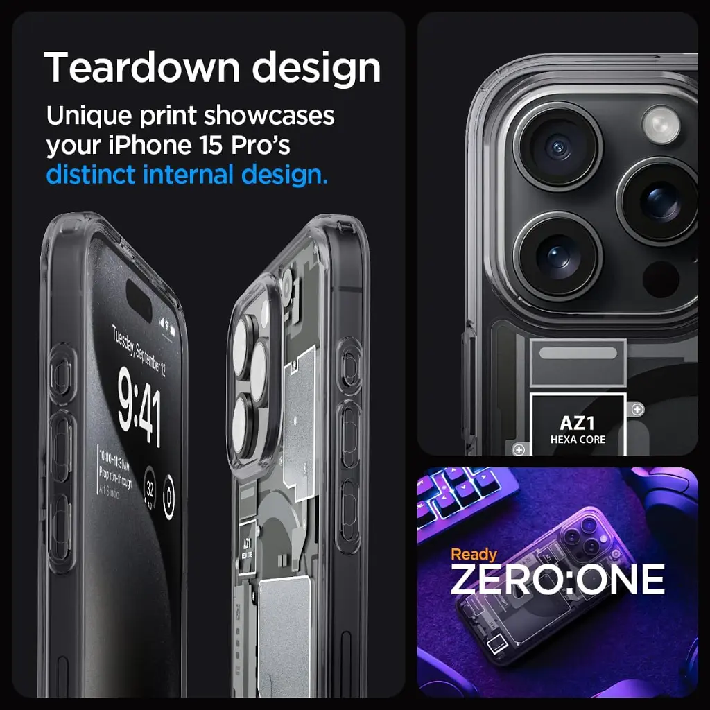 Чехол для мобильного телефона Spigen Apple iPhone 15 Pro Ultra Hybrid MagFit Zero One (ACS06721) - фото 5