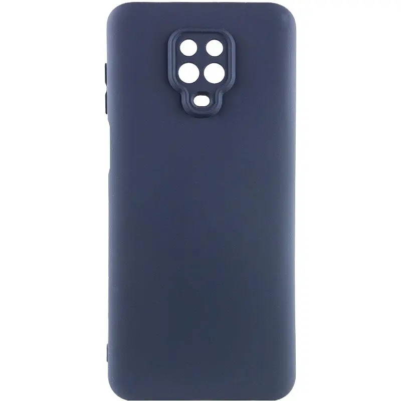 Чохол TPU Getman Liquid Silk Full Camera для Xiaomi Redmi Note 9s / Note 9 Pro / Note 9 Pro Max Синій / Midnight Blue