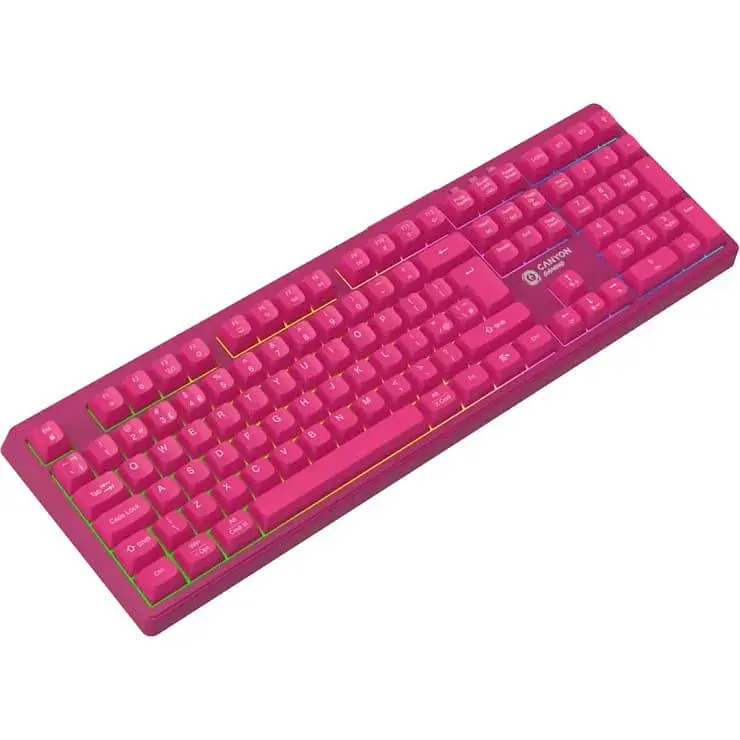 Клавіатура Canyon CND-SKBW2 105keys 2.4G+Bluetooth battery 2000mAh RGB Black (CND-SKBW2) - фото 4