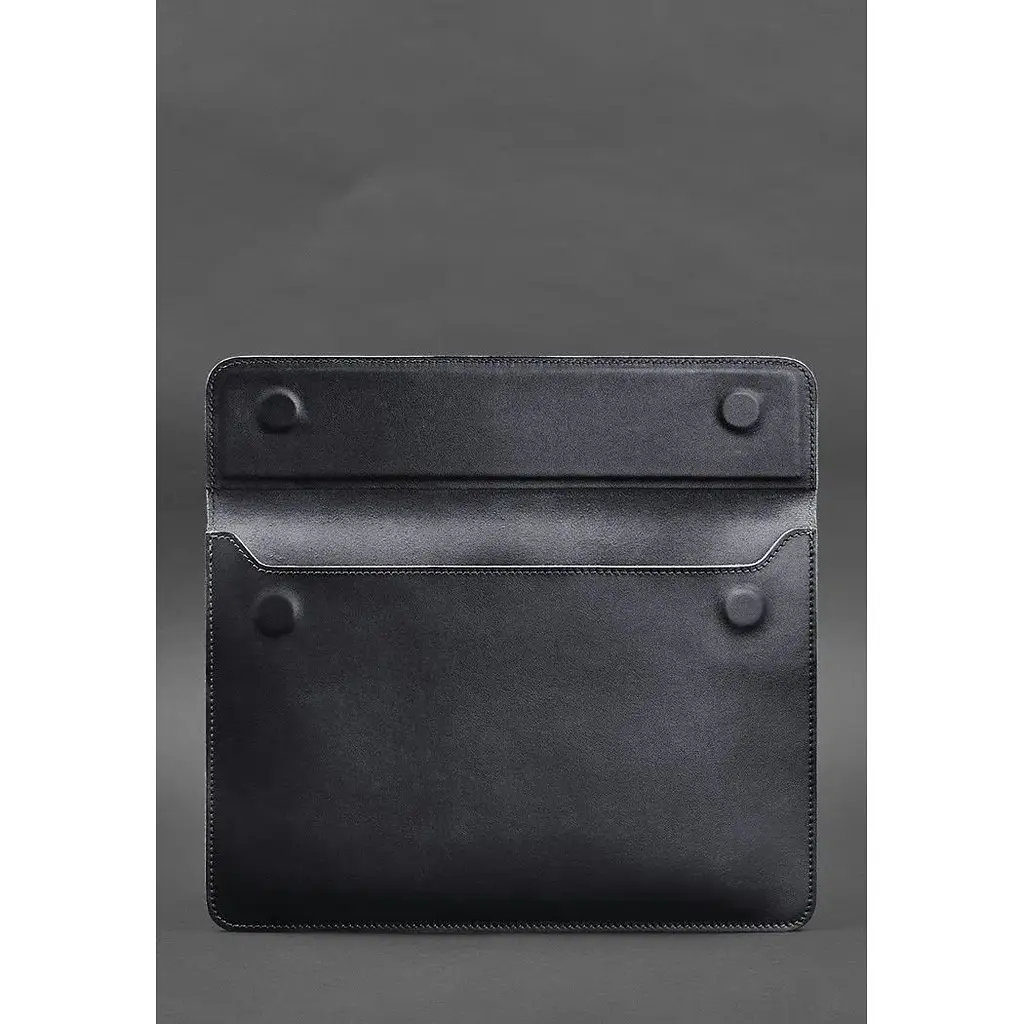 Шкіряний чохол-конверт BlankNote на магнітах для MacBook 14 Темно-синій - фото 3