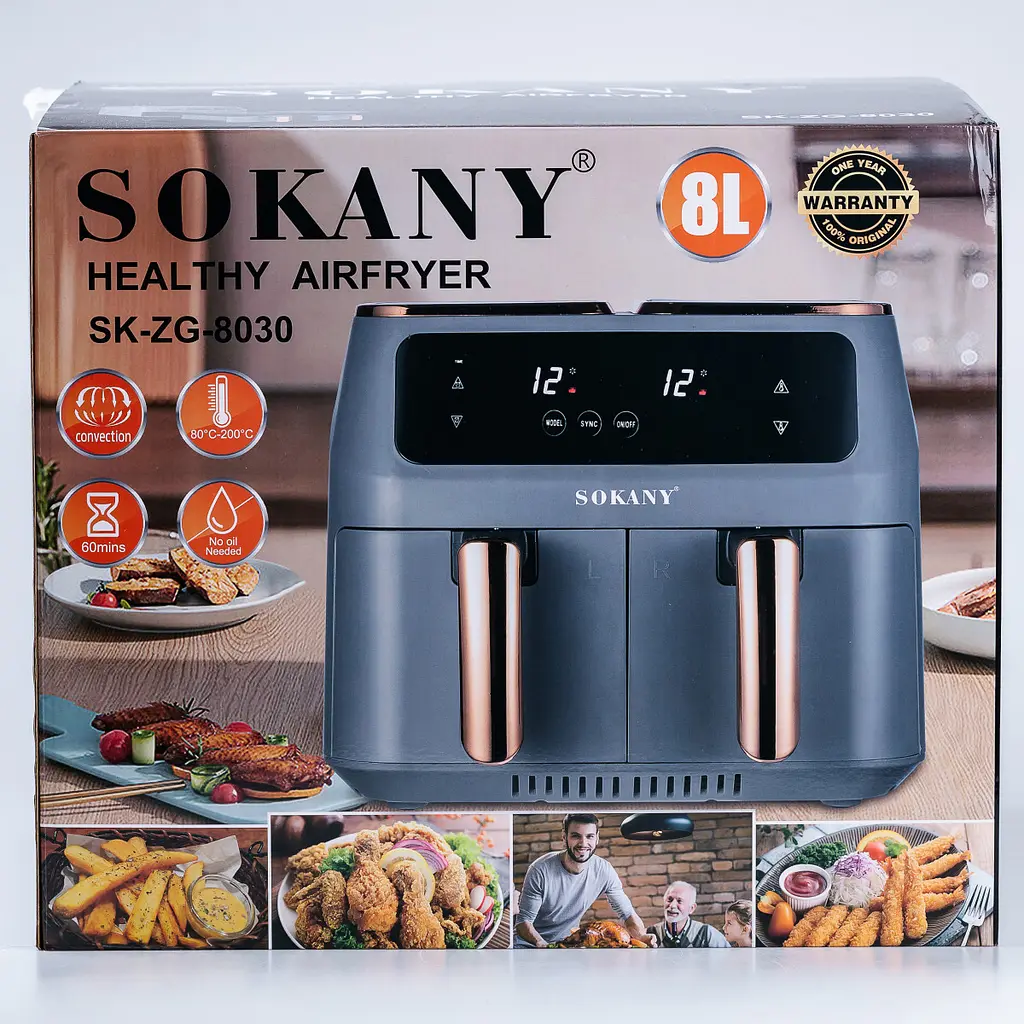 Мультипіч-аерофритюрниця Sokany SK-ZG-8030 8 л - фото 10