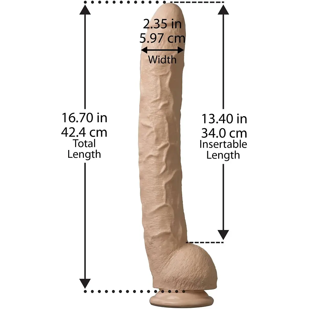 Фалоімітатор Doc Johnson Dick RambOne Cock White - фото 4