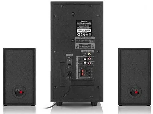 Колонки 2.1 M-555 Black сателлиты 2 x 12.5 Вт. REAL-EL teh0021008 - фото 5