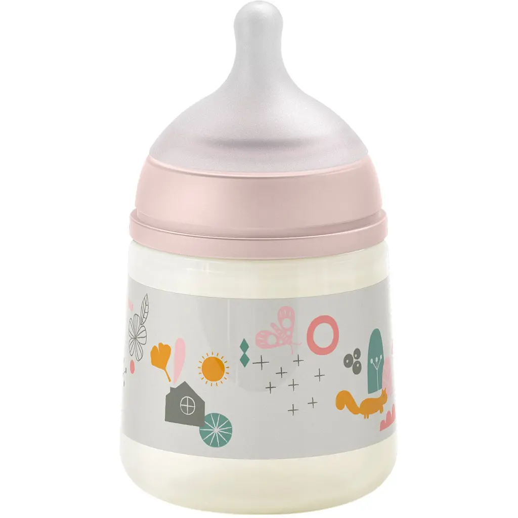 Бутылочка Suavinex A walk in the park физиологическая соска медленный поток 150 мл розовая (308315) - фото 2