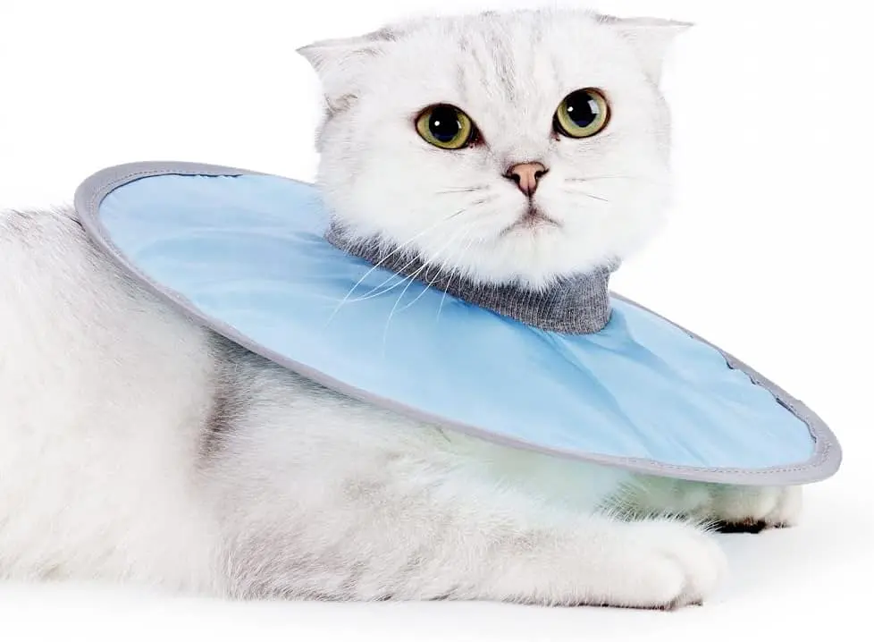 Захисний комір для котів Derby Breathable Cat Elizabeth Collar, Blue, XL < 40 см