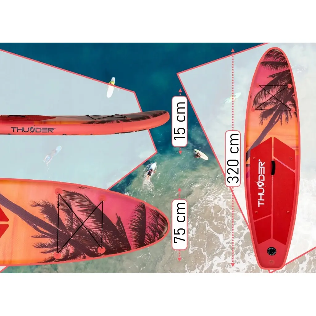 Надувна дошка SUP THUNDER ISLE 320 см з веслом - фото 8