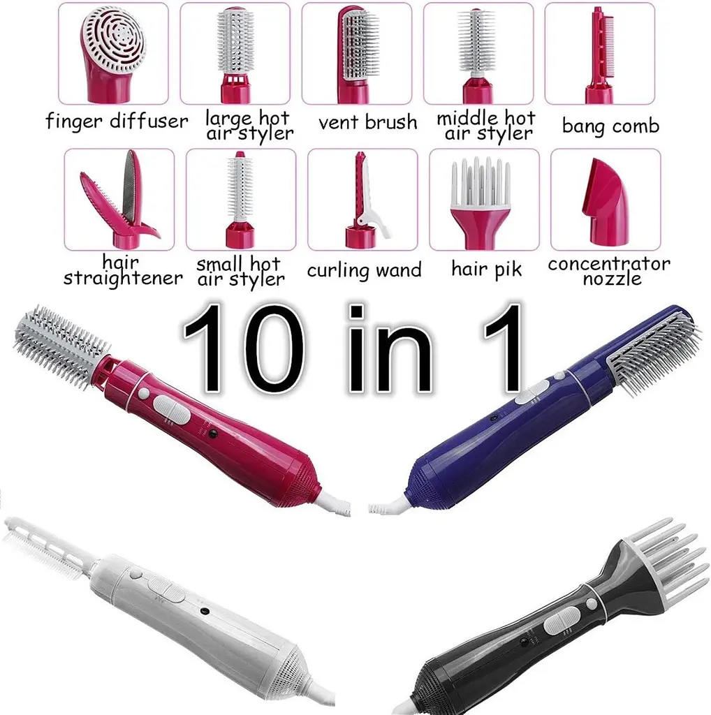 Професійний багатофункціональний стайлер для волосся Fullcome Hair Styler ST300 ∙ Фен-щітка 10 в 1 Fullcome Hair Styler ST300 - фото 3
