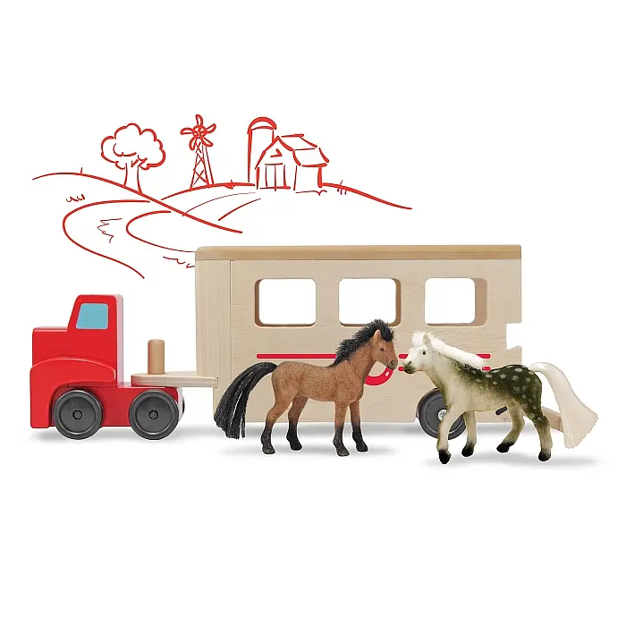 Іграшковий автомобіль-причіп для коней Melissa&Doug (MD14097) - фото 6