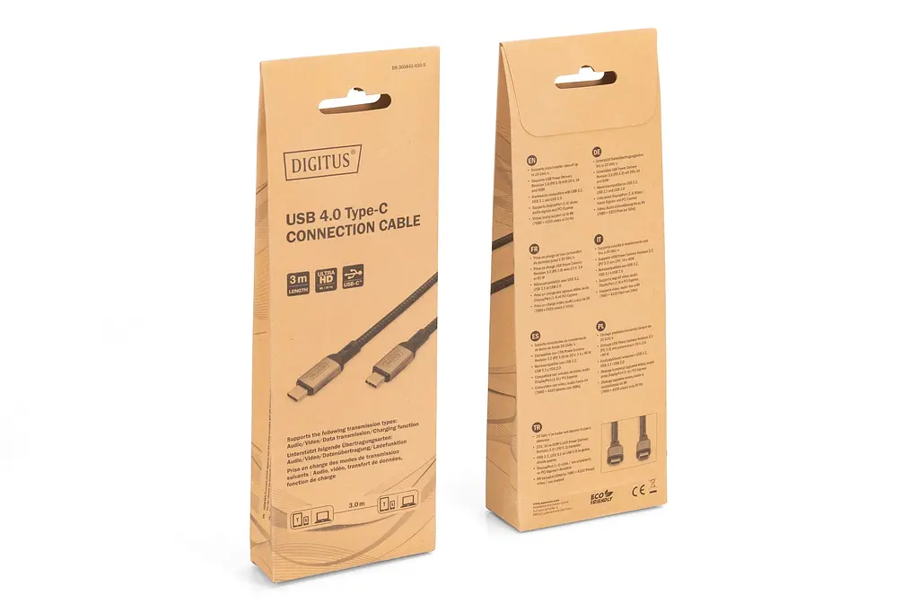 Кабель Digitus USB 4.0 (Type-C/Type-C) 3м, чорний teh0025056 - фото 6