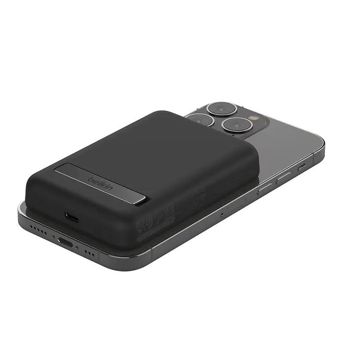 Belkin Акумулятор портативний літій-іонний Power Bank 5000mAh MagSafe Wireless Black - фото 4