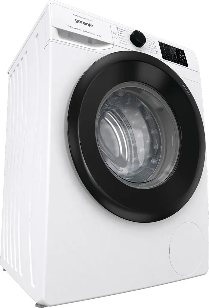 Пральна машина Gorenje фронтальна, 8кг, 1400, A+++, 55см, дисплей, пар, інвертор, білий (WNEI84BS) - фото 3