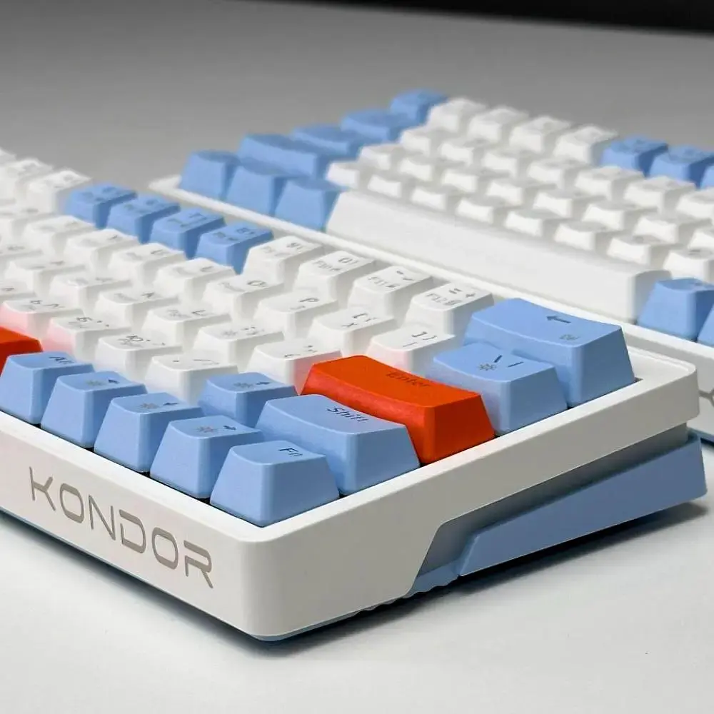 Игровая механическая клавиатура Kondor Starlight PRO / Три режима подключения / Yellow Switch / Blue - фото 2
