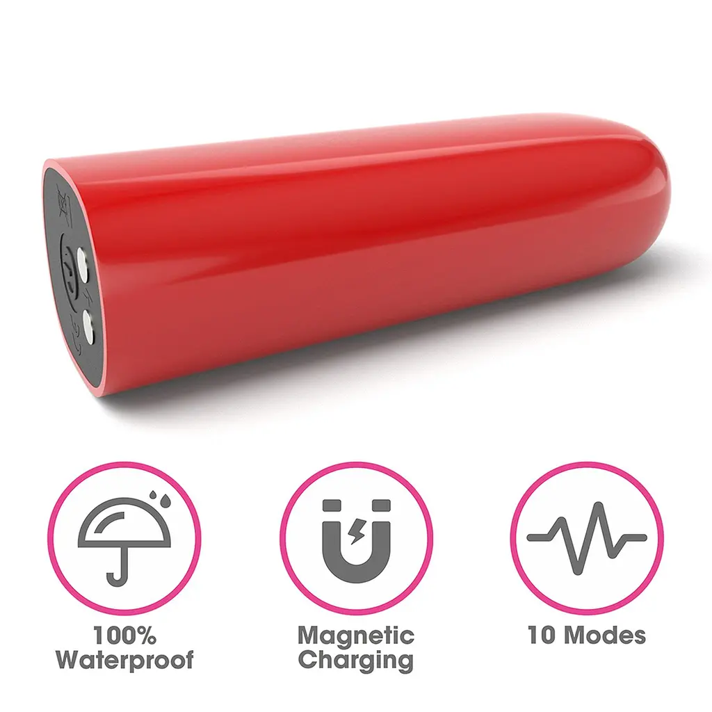 Вібратор Lovetoy Ijoy Rechargeable Bullet Scream, 8.4 см (червоний) - фото 3