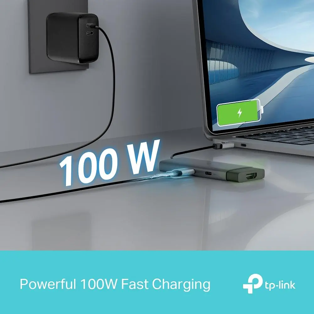 USB-Хаб TP-Link USB Type-C 5 в 1 (UH5020C) - фото 4