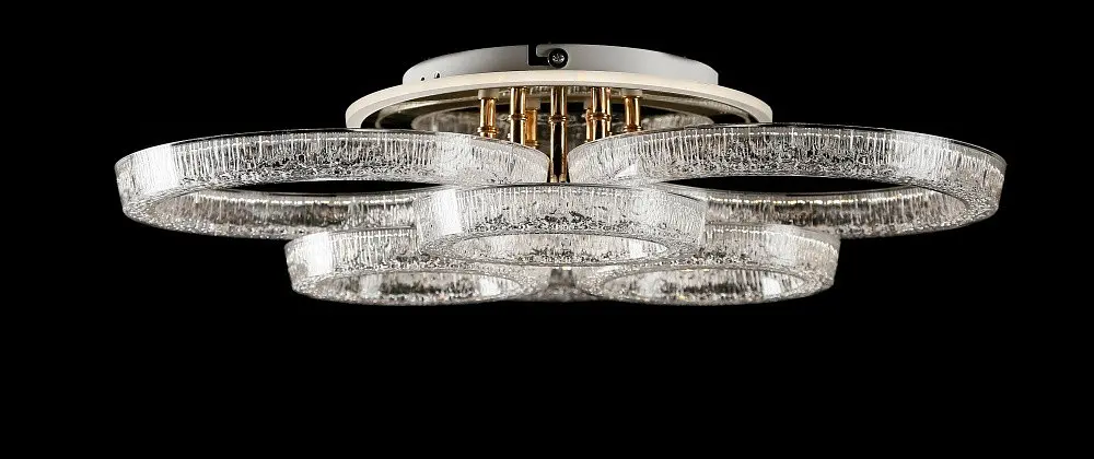 Світлодіодна люстра Splendid Ray LC/3S+3B LED (GD), золото, білий, 80 Вт, від 10-18 м² - фото 6