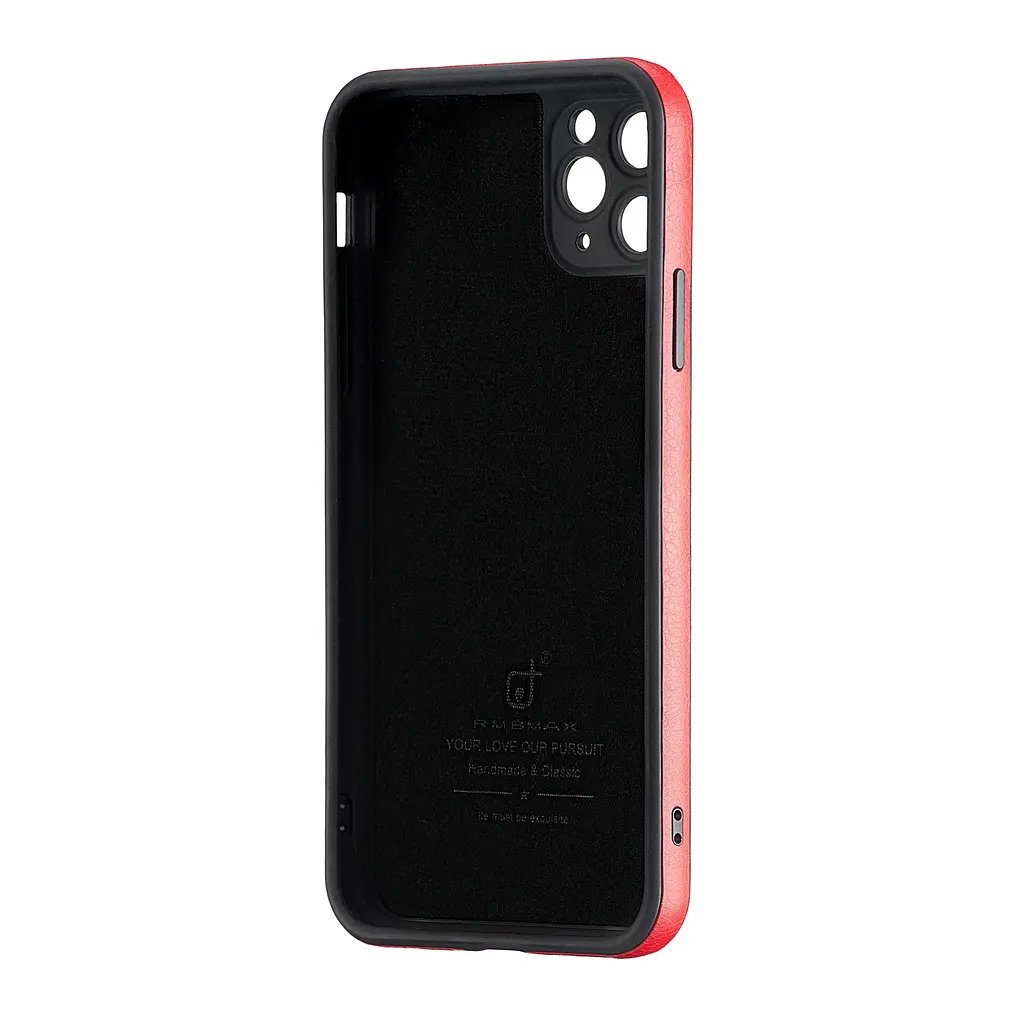 Чохол Jinduka Leather Protected Camera iPhone 11 Pro Max Red - фото 3