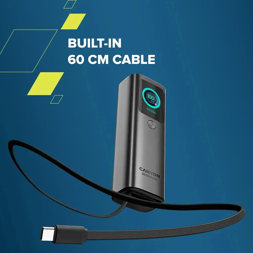 Батарея універсальна Canyon 20000mAh OnPower 265 PD/100W (CNS-CPB265DG) - фото 9