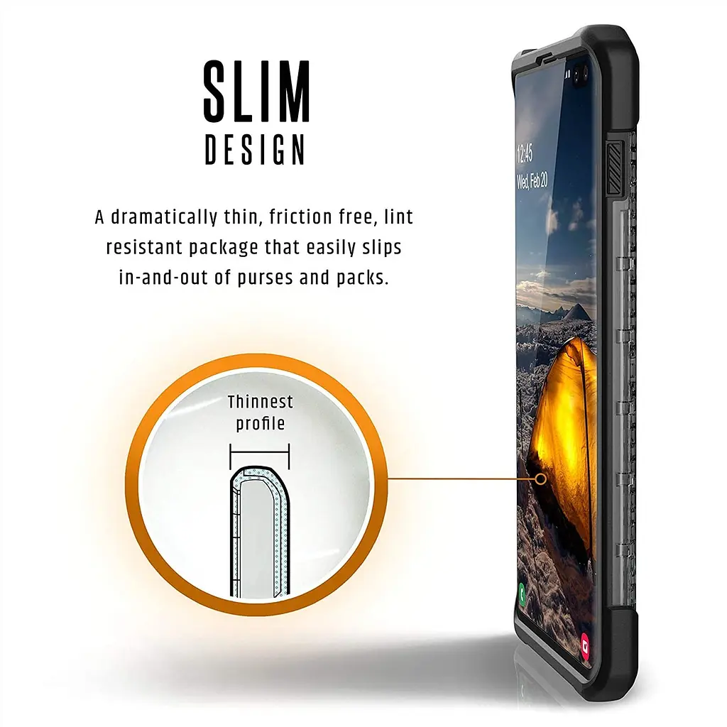 Чохол прозорий протиударний UAG Plasma для Samsung Galaxy S10 (6.1") Ash - фото 5