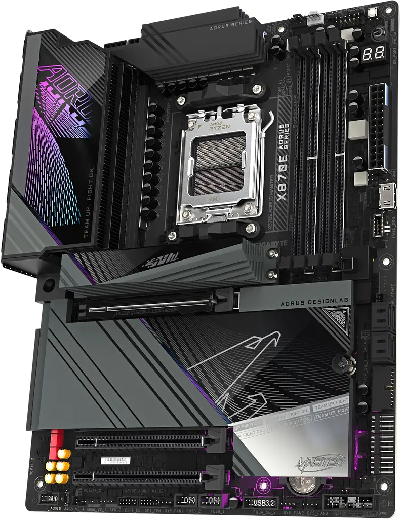 Материнська плата Gigabyte X870E Aorus Master Socket AM5 (X870E AORUS MASTER) - фото 2