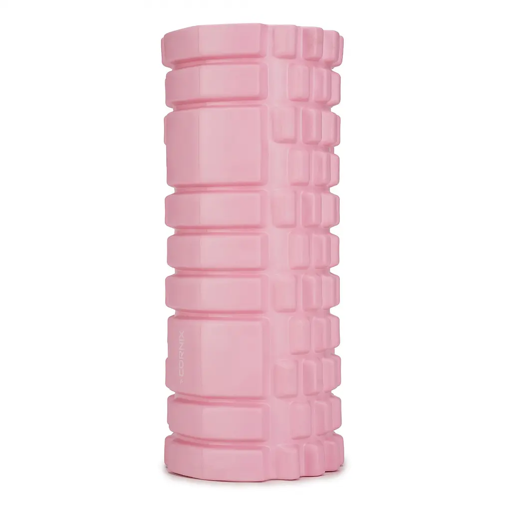 Массажный ролик Cornix EVA 33 x 14 см (валик, роллер) XR-0036 Light Pink - фото 2