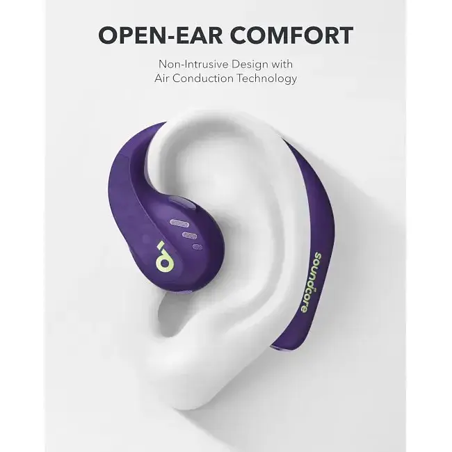 Bluetooth-гарнитура Anker SoundCore AeroFit Pro Purple (A3871GQ1) - фото 6