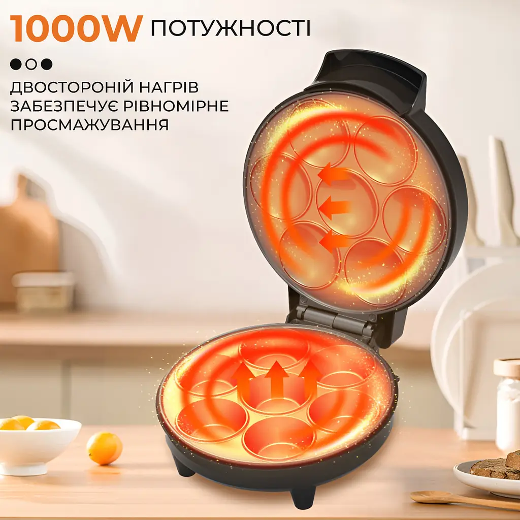 Кексниця для випікання маффінів Sokany SK-08004 з антипригарним покриттям, сталь - фото 7