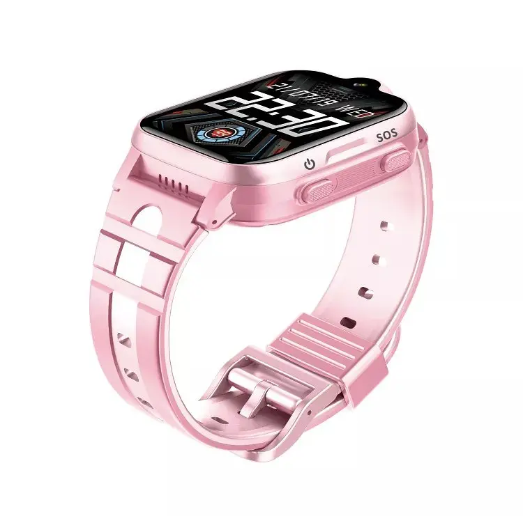 Подарунковий дитячий водонепроникний смарт-годинник Smart Watch K15 4G з камерою і GPS-відстеженням Рожевий - фото 5