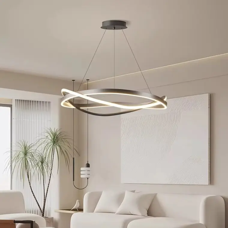 Стильна підвісна LED-люстра Art 2463/600 BK - фото 3